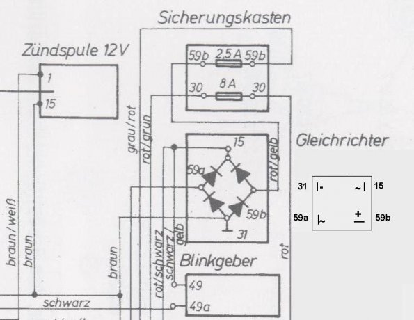 Brueckengleichrichter Umbau Schaltplan