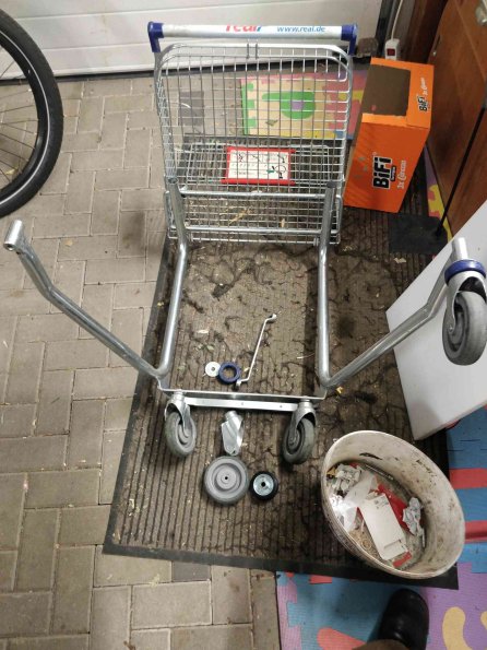 Größenvergleich Original Rolle - 75mm